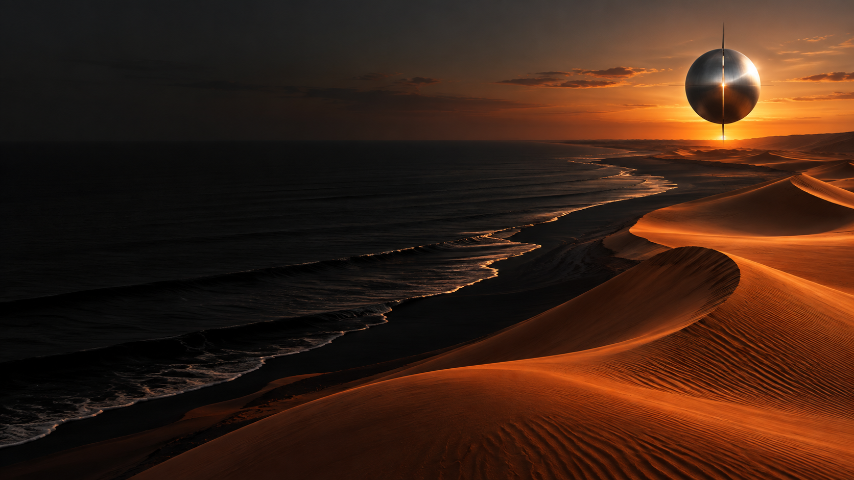 Australian coast at dusk in the Ventalique editorial palette